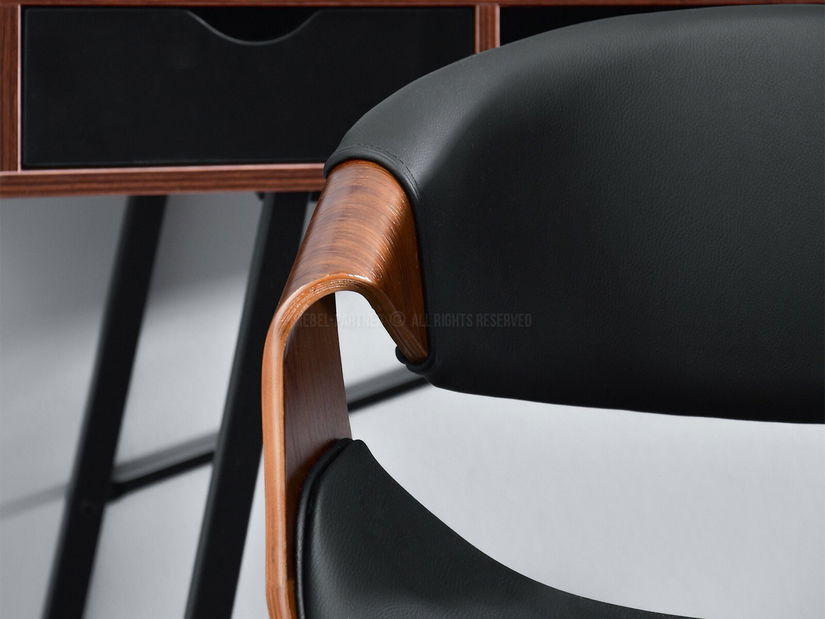 Stolica Rapido (tamni orah + crna)