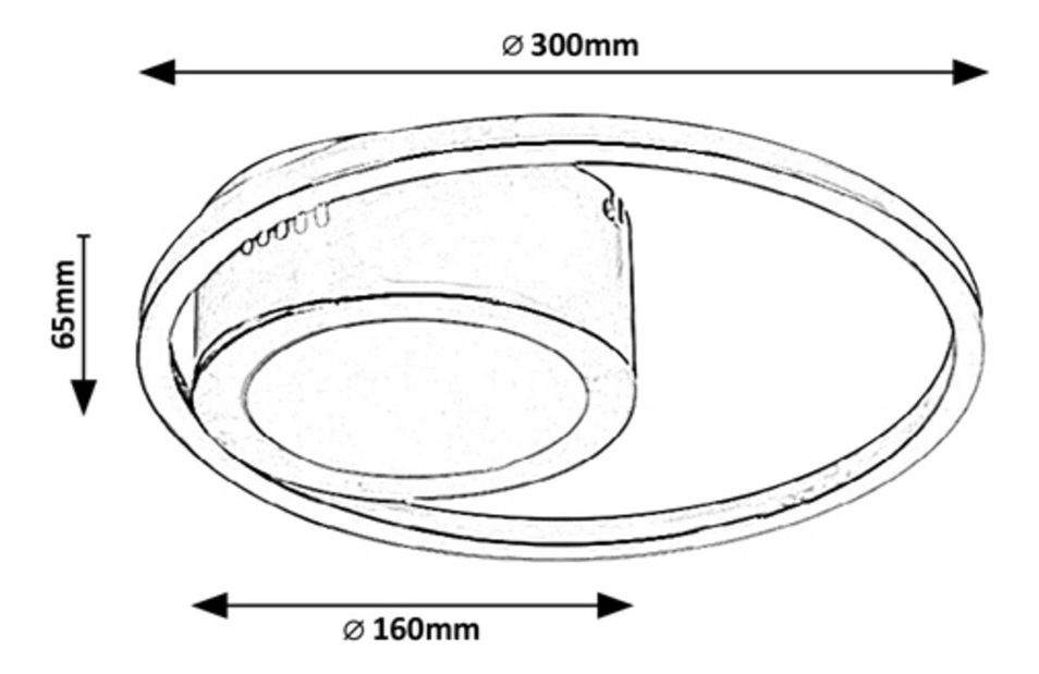 Stropné multifunkčné svietidlo Johanit 5289 (chrómová + biela)