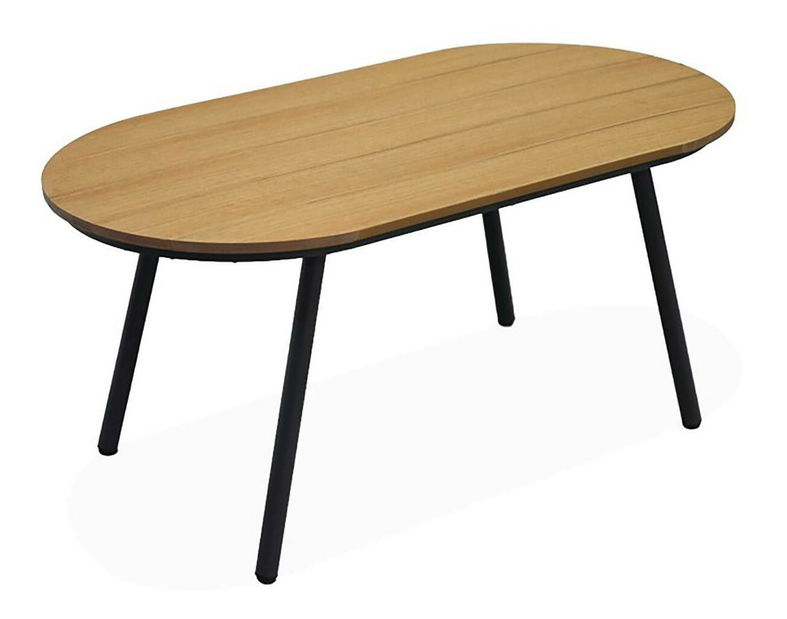 Set mobilier de grădină Artefactos (natural + gri deschis) (pentru 4 persoane)