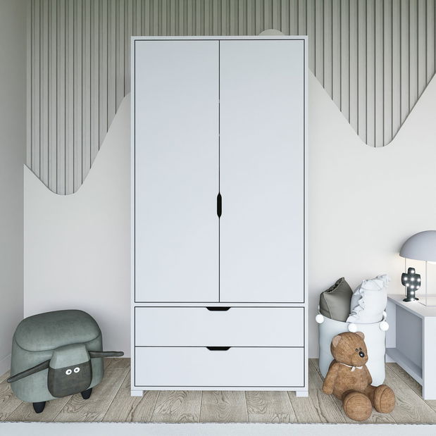 Ruhásszekrény Gloriana (fehér) 