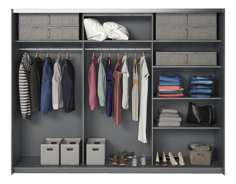 Ormar za garderobu Afrodita Typ 69 (karbonski hrast)