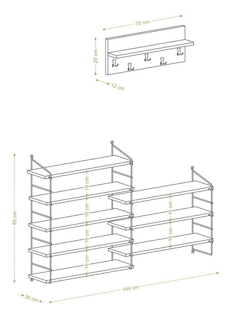 Predsieňová zostava Buba (Biela)