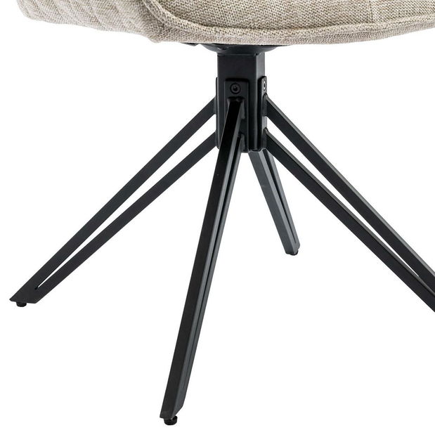 Jedálenská stolička Heretico (krémová)