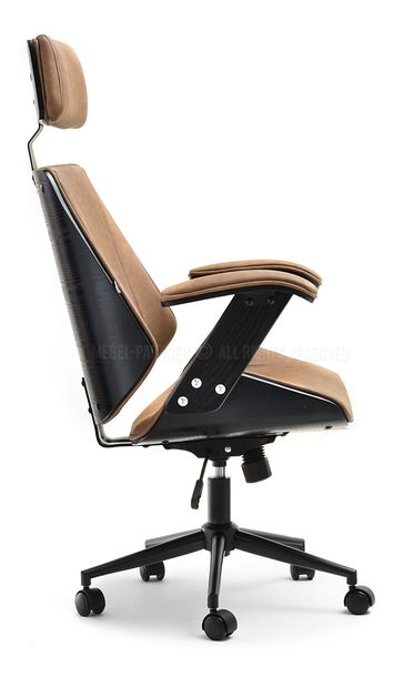 Fotelja Franc (tamnosmeđa + crna)