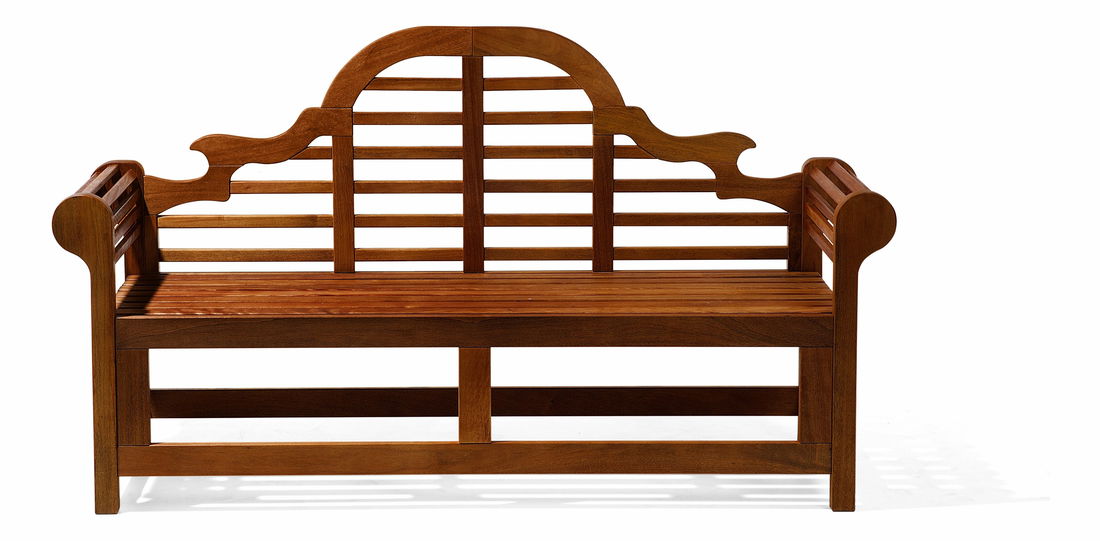 Záhradná lavička Tratoria Marlboro (grafit) (sivý podsedák)