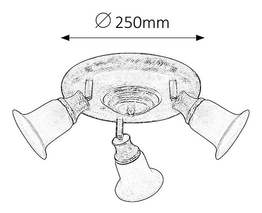 Bodové svietidlo Claire 6067 (hnedá)
