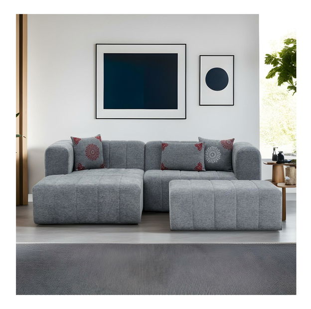 Kutna garnitura Beyzometta (L) (siva)