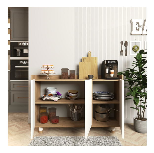 Kuchynská skrinka Nalipa (dub + biela) 