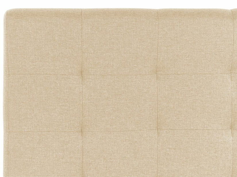 Manželská posteľ 140 cm Rhiannon (béžová) (s roštom a úložným priestorom)