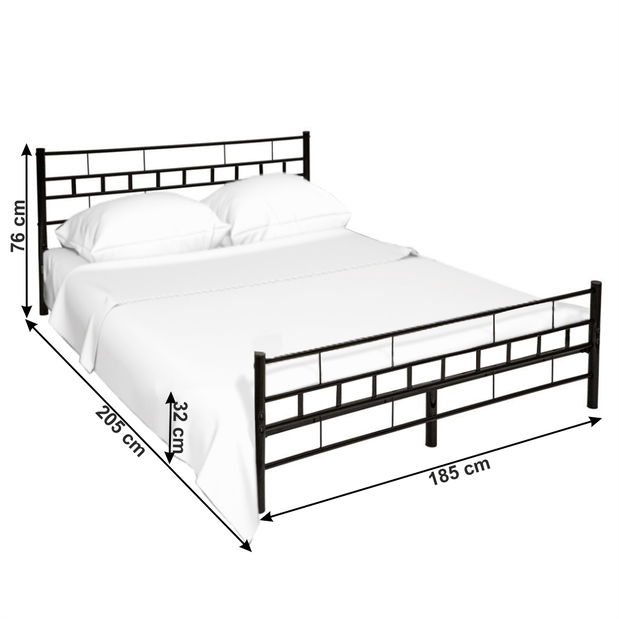 Bračni krevet 180 cm Timlu (s podnicom)