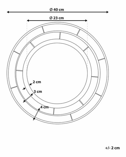 Nástenné zrkadlo Bohdan (zlatá)