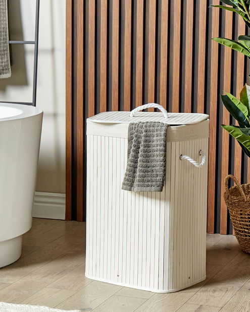 Kôš na bielizeň Komza (biela)