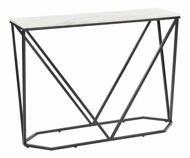 Măsuță consolă Hazie (alb + negru)