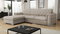 Rohová sedacia súprava Nazit (svetlobéžová)