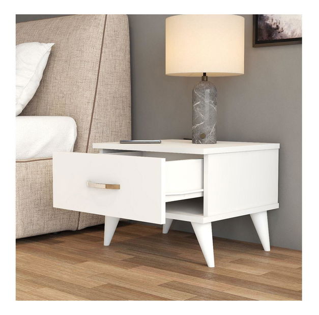 Nočný stolík Kedapi 1 (biela)