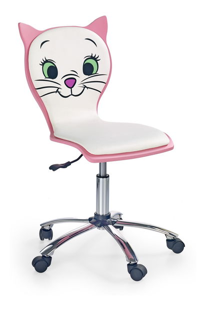 Scaun pentru copii Luoda 2 (alb + roz)