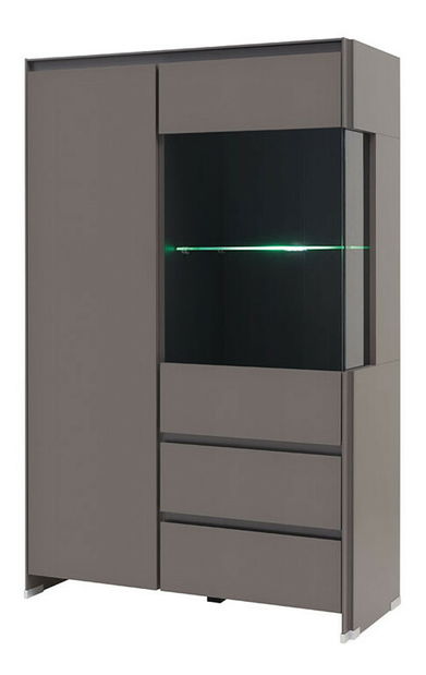 Vitrína BRW Fini REG1W1D2S/14/9 (s osvetlením)