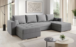 Kutna garnitura Josie U (svijetlosiva)