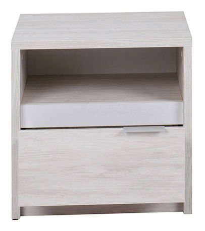 Noptieră Desayuno NS (Stejar alb + alb lucios)