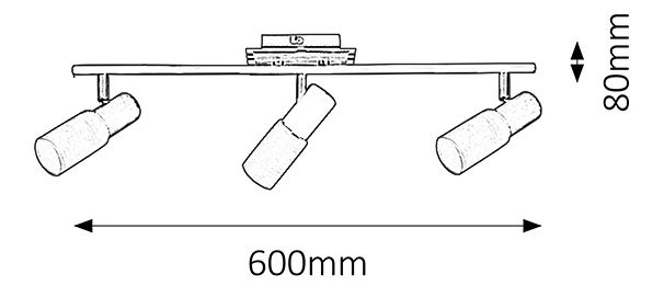 Bodové svietidlo Logan 6098 (chrómová + saténová chrómová)