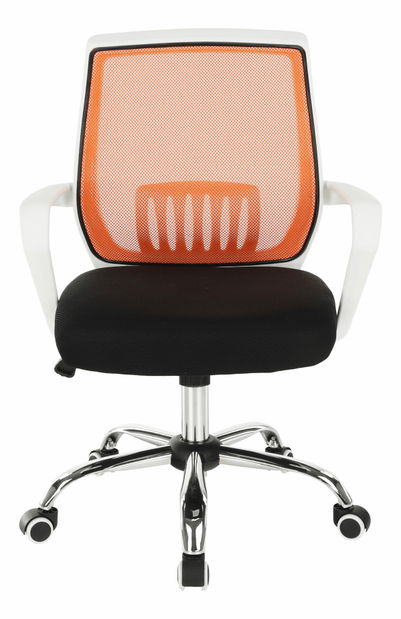Kancelárske kreslo Leledo oranžová + čierna 