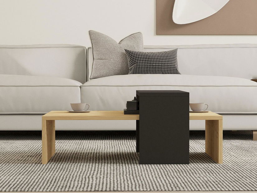 Stolić za kavu Glowie (zafirov hrast + antracit)