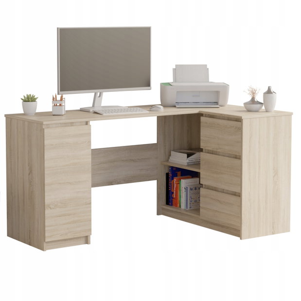 Kutni PC stol Nyper (hrast sonoma)