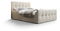 Franciaágy  Boxspring 140 cm Macheta (bézs) (matraccal és tárolóhellyel)