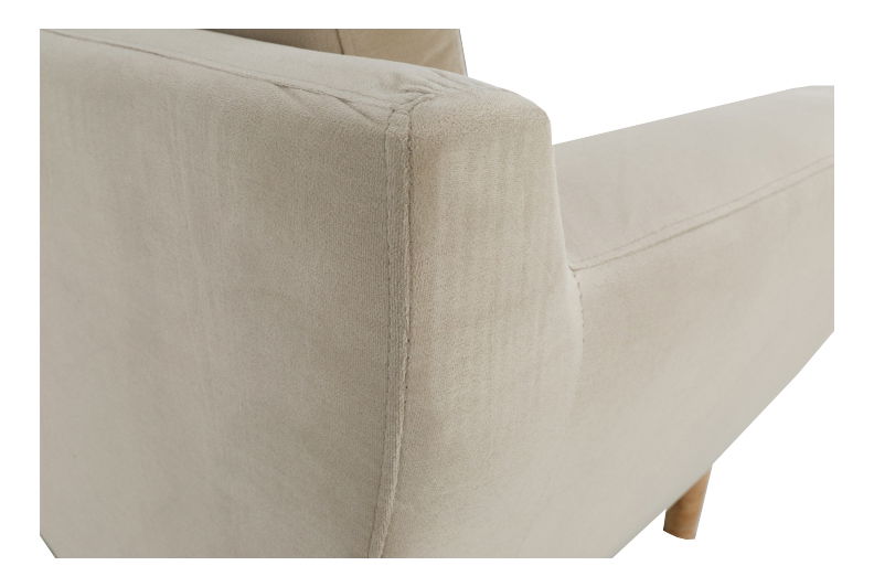 Canapea 3 locuri Sham (Crem)