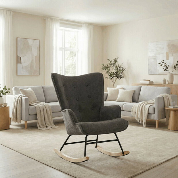 Hojdacie kreslo Akimoto (sivá)