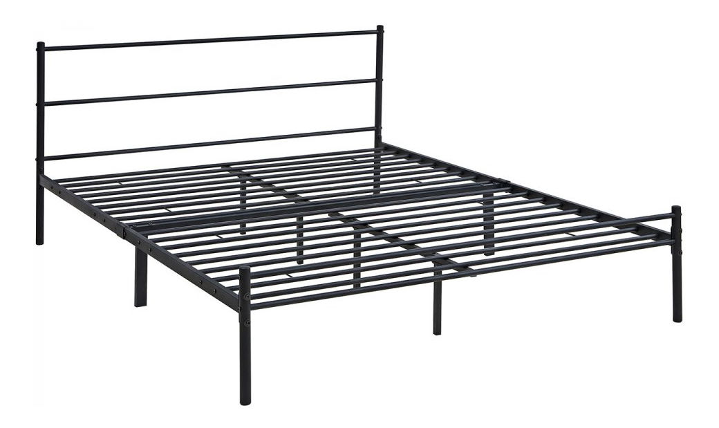 Fém ágy 180 cm Bengrea 0501 (fekete) (ágyráccsal)
