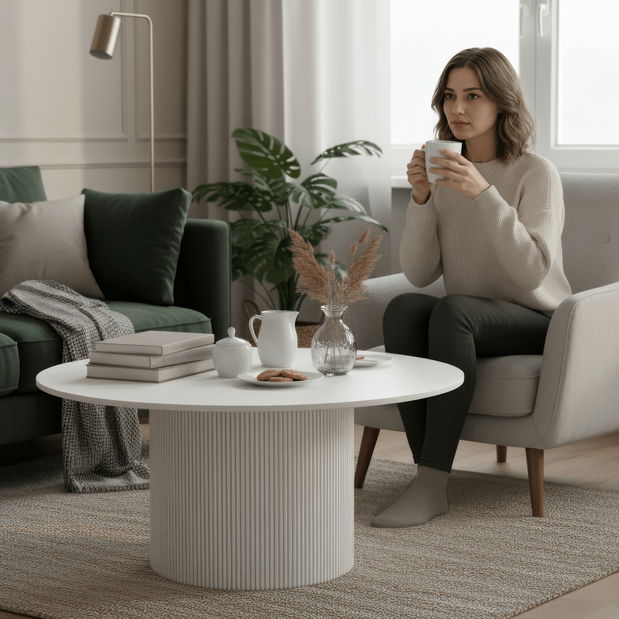 Stolić za kavu Mahra (bijela)