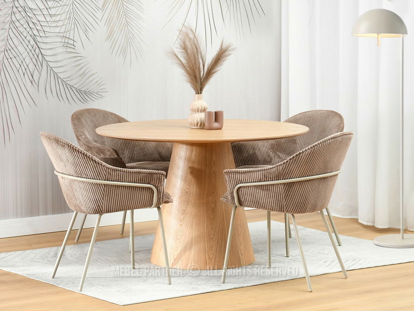 Stolička Val (karamel + béžová)