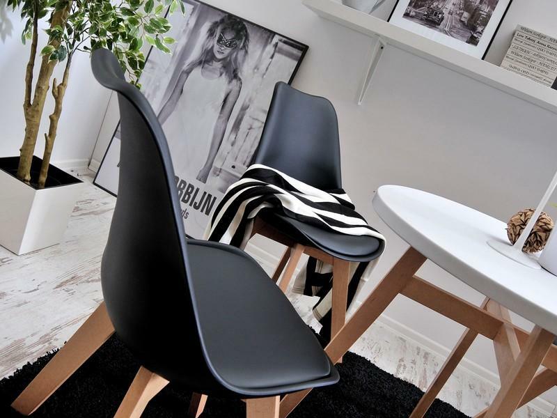 Stolica Large Wood (crna + bukva)