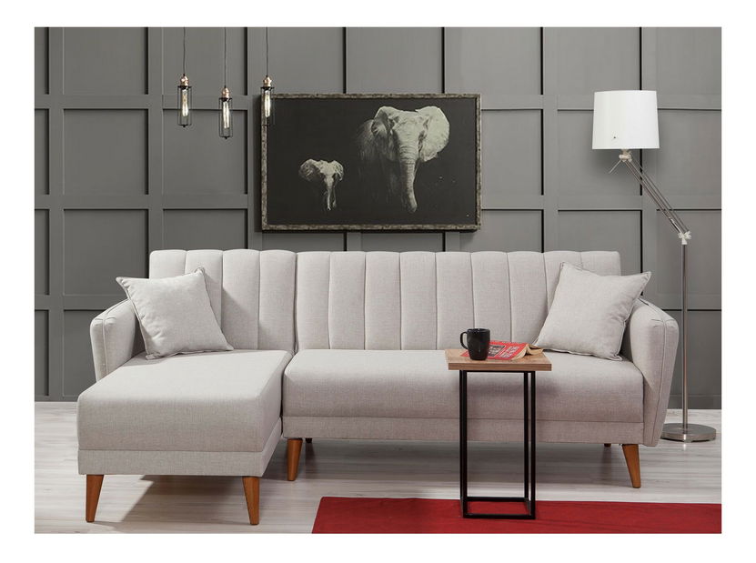 Sarok ülőgarnitúra Adrie (B) (krém)