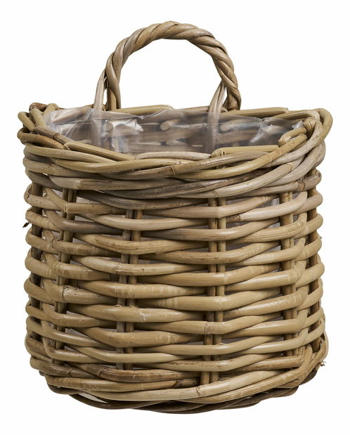 Függő fonott virágcserép Kastelia (natúr)