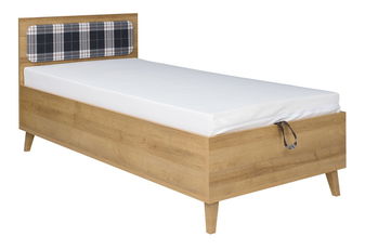 Egyszemélyes ágy 90 cm Mimone P (arany tölgy) (ágyráccsal)