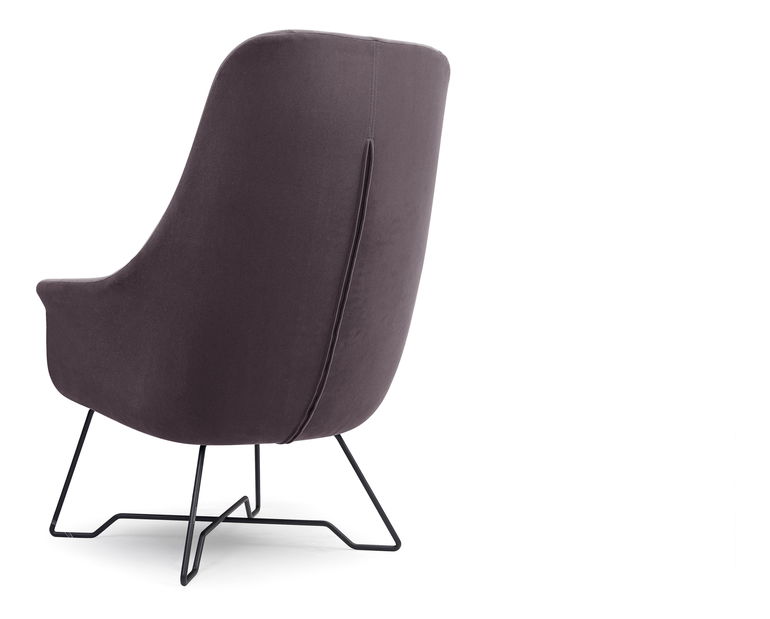 Fotel Eliah (fekete/szürke)