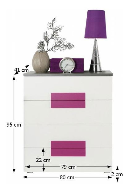 Komód Libro Typ 34 LBLK34