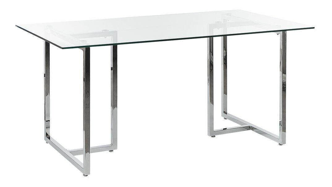 Masă de sufragerie Elijah (argintiu) (pentru 6 persoane)