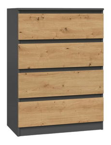 Komoda Musecalo 2 (antracit + dub artisan)