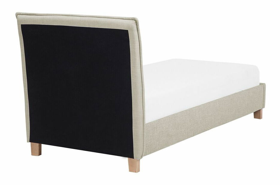 Jednolôžková posteľ 90 cm SANCHEZ (s roštom) (béžová)