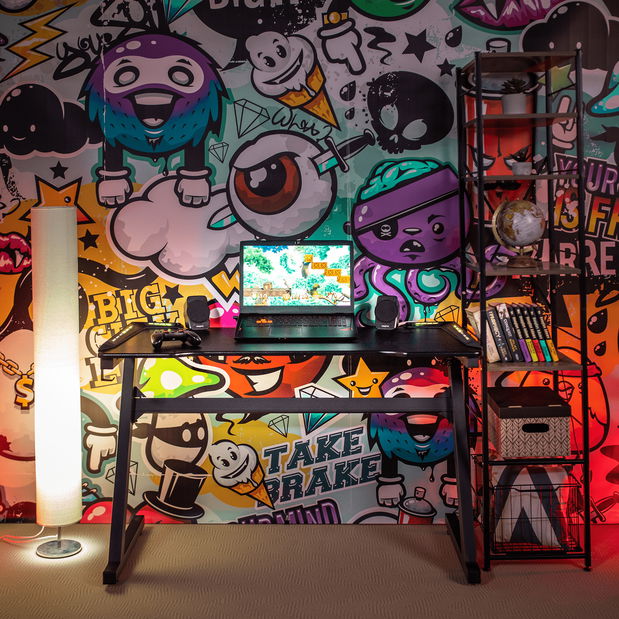 Masă PC Marcelene (negru)