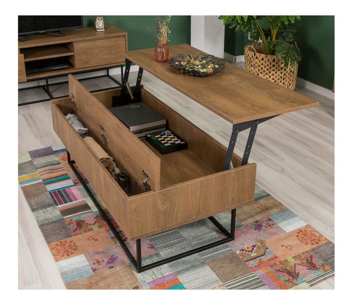 Set za dnevni boravak Laxi 13 (orah + crna)