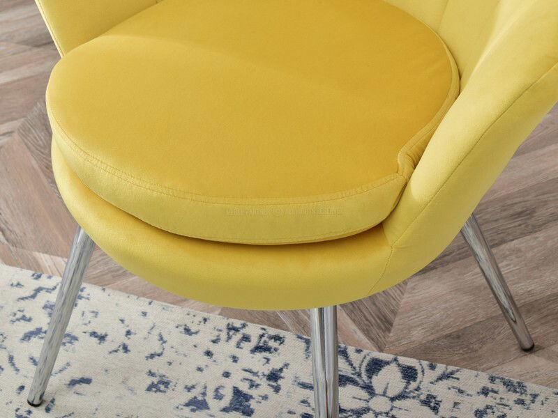 Kreslo Lasair (žltá + zlatá)