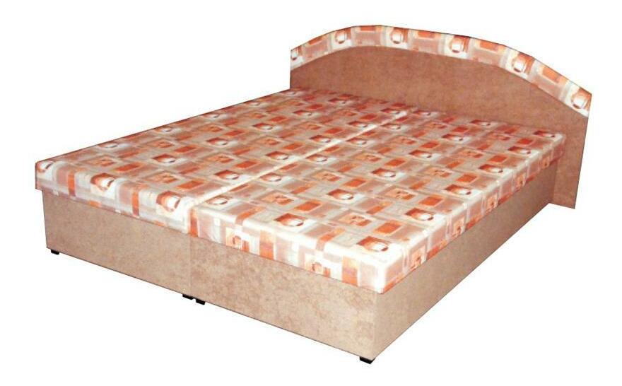 Manželská posteľ 160 cm Petra hnedá (s matracom)