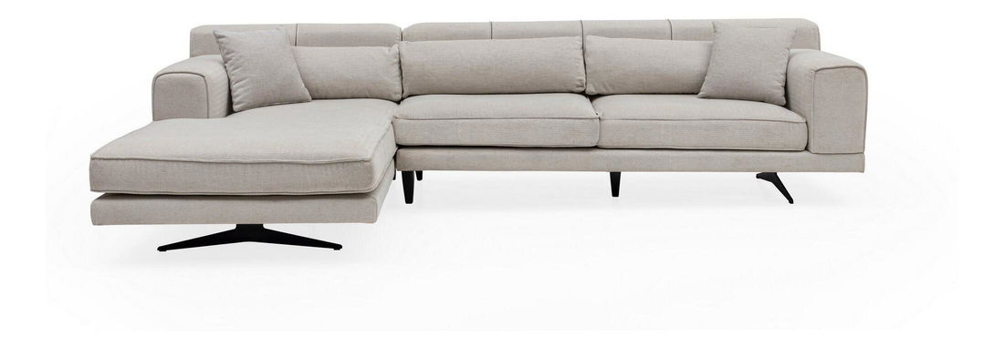 Kutna garnitura Jivagona (L) (bež + crna)