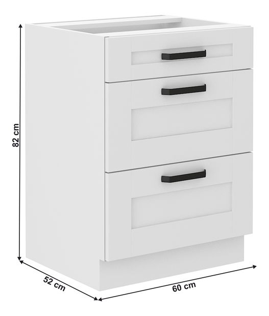 Spodná skrinka Lesana 1 (biela) 60 D 3S BB 