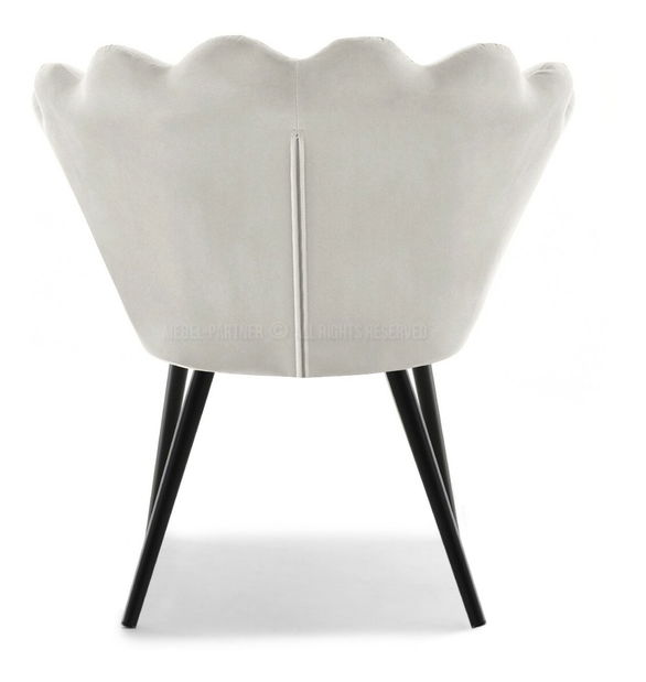 Fotelja Lasair (siva + krom)