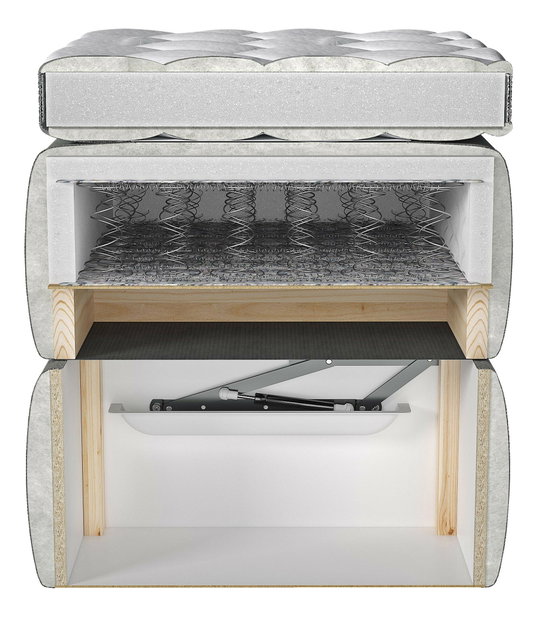 Manželská posteľ Boxspring 160 cm Amarydia (fresh 32)